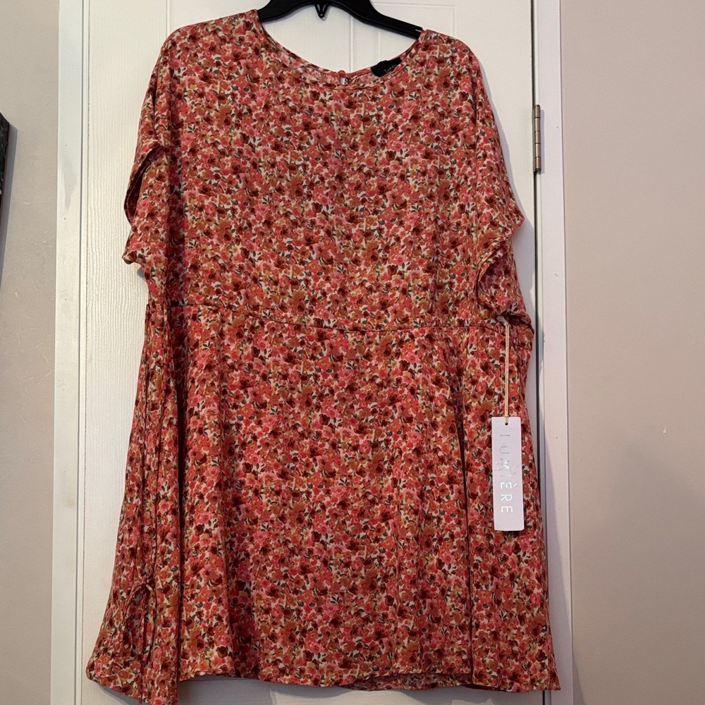 Lumiere Pink Floral Blouse